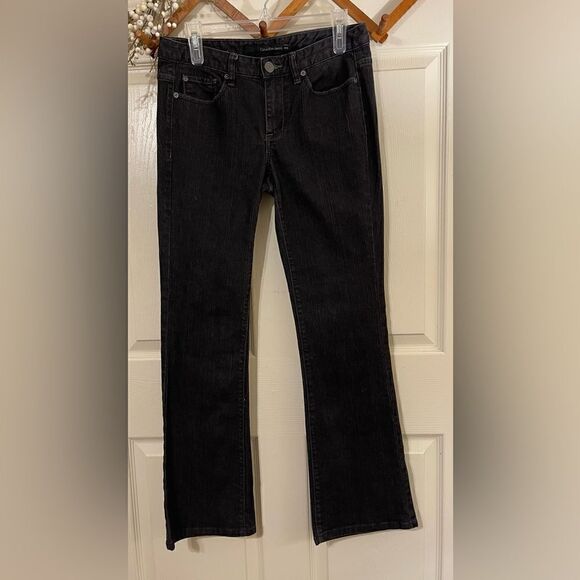 Black Calvin Klein Jeans Bootleg  28/6 - Picture 1 of 7